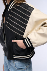 BEAM ME UP ZIPPERED BOMBER