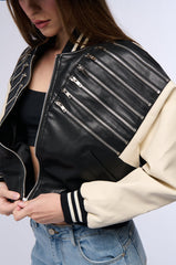 BEAM ME UP ZIPPERED BOMBER