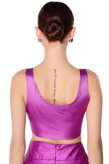 BELIEVE IT METALLIC CORSET TOP