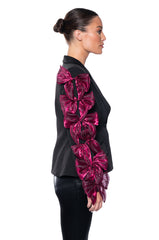 BOWS FOR DAYS CINCHED BLAZER