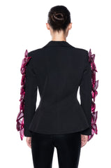 BOWS FOR DAYS CINCHED BLAZER