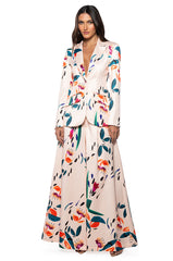 CANDY RAIN SATIN LONGLINE BLAZER