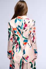 CANDY RAIN SATIN LONGLINE BLAZER