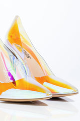 CAPE ROBBIN HOLOGRAPHIC PVC STILETTO PUMP