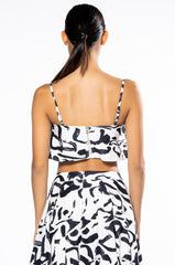 DALI'S MUSE BANDEAU ABSTRACT TOP