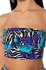 DARE YOU PRINTED BANDEAU