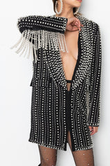DAVINCI LONG PEARL WORK BLAZER