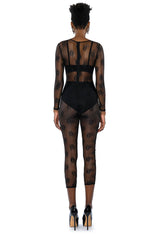 DAY BY DAY LACE JUMPSUIT WITH SKIRT SET