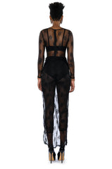 DAY BY DAY LACE JUMPSUIT WITH SKIRT SET