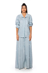 DENIMANIA RHINESTONE BUTTON DOWN