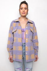 DOWN FOR YOU OVERSIZED FLANNEL
