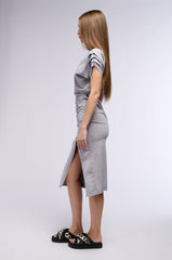 EASY BREEZY MINERAL WASHED MIDI DRESS