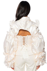 EDWARDIAN BOW ADORNED BOLERO