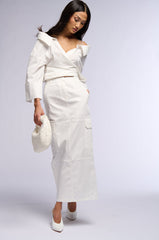 EFFIE CARGO MAXI SKIRT