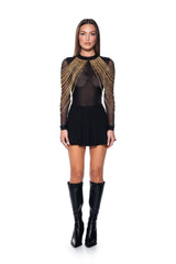 CAN'T BE TAMED CHAIN DETAIL SLEEVELESS BODYSUIT