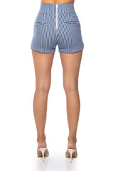 BIG BOOTY PIN STRIPE SHORTS