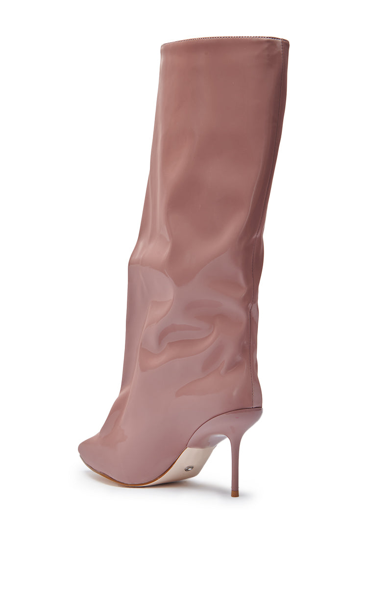 AZALEA WANG COUTURE CRAZY MAUVE BOOT