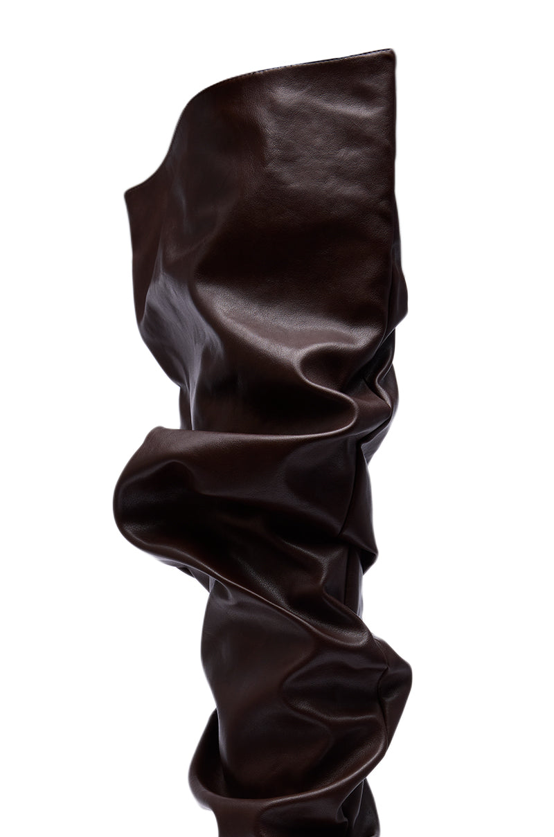 AZALEA WANG TORVIS CHOCOLATE SLOUCHY OVER THE KNEE BOOT