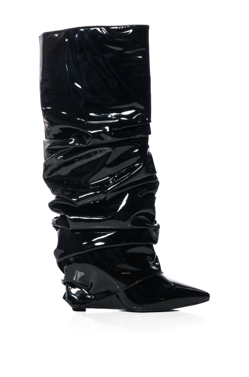 AZALEA WANG SIF WEDGE BOOT IN BLACK