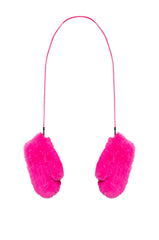 BURRR CORDED FUR GLOVES