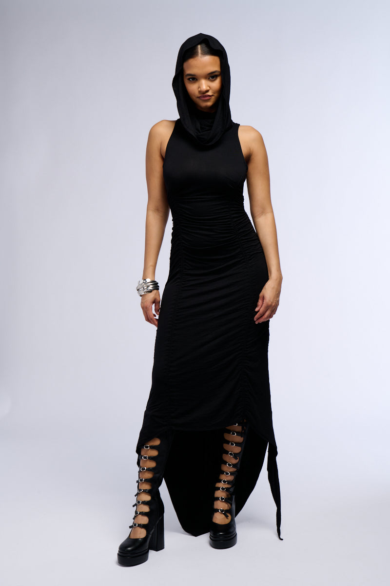 DANA BREATHABLE KNIT MIDI DRESS
