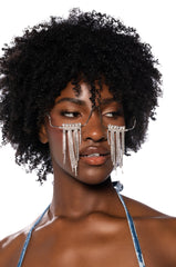DRIP DROP EMBELLISHED EYEWEAR IN SILVER